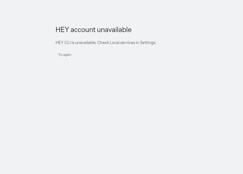 Screenshot of hey-mail-client
