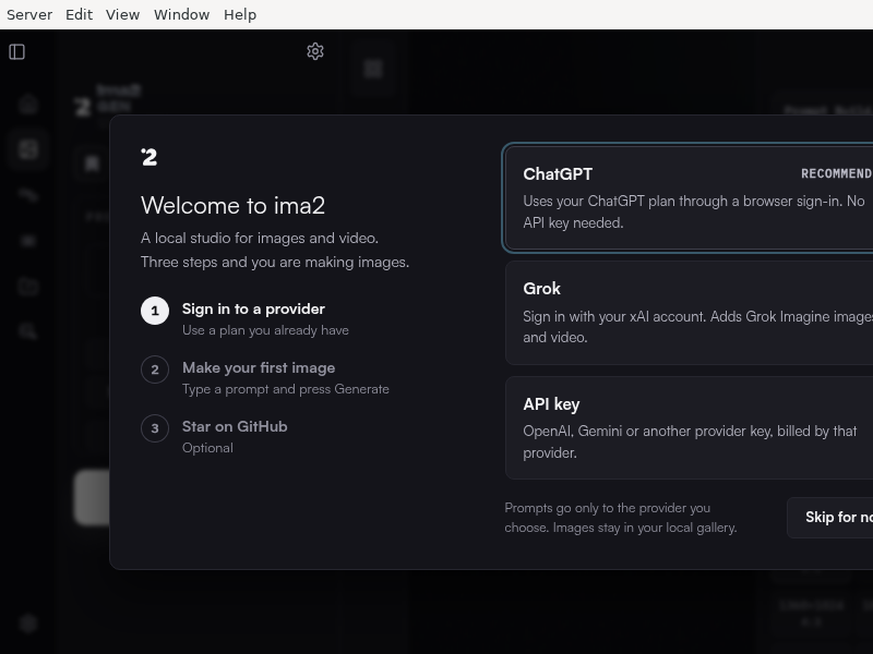 Screenshot of ima2-gen