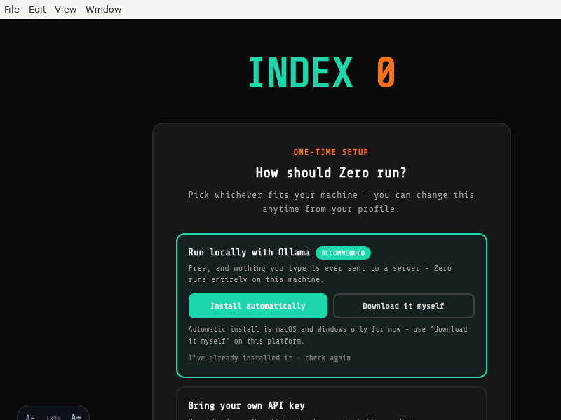Screenshot of index0-releases
