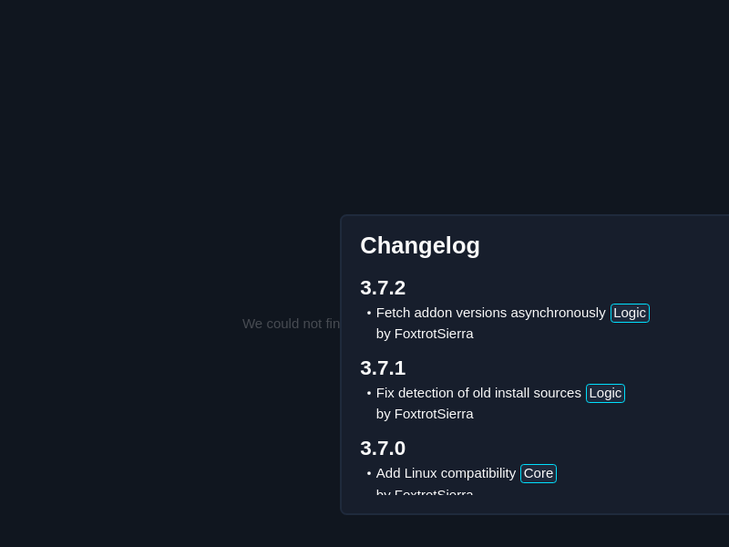 Screenshot of installer