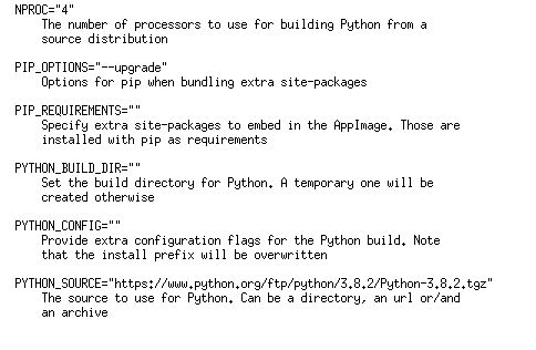 Screenshot of linuxdeploy-plugin-python