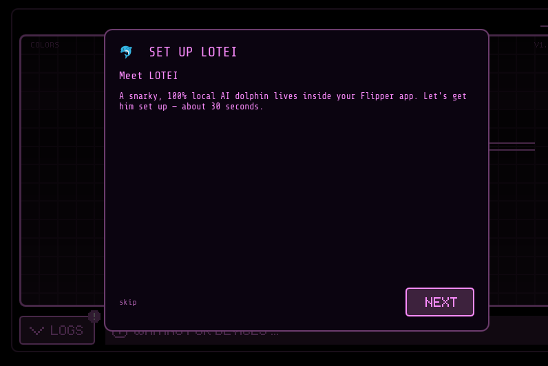 Screenshot of lotei-qflipper