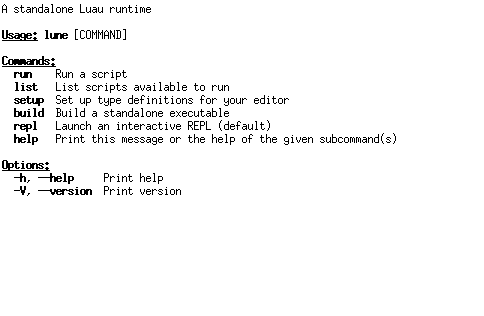 Screenshot of lune-packaging
