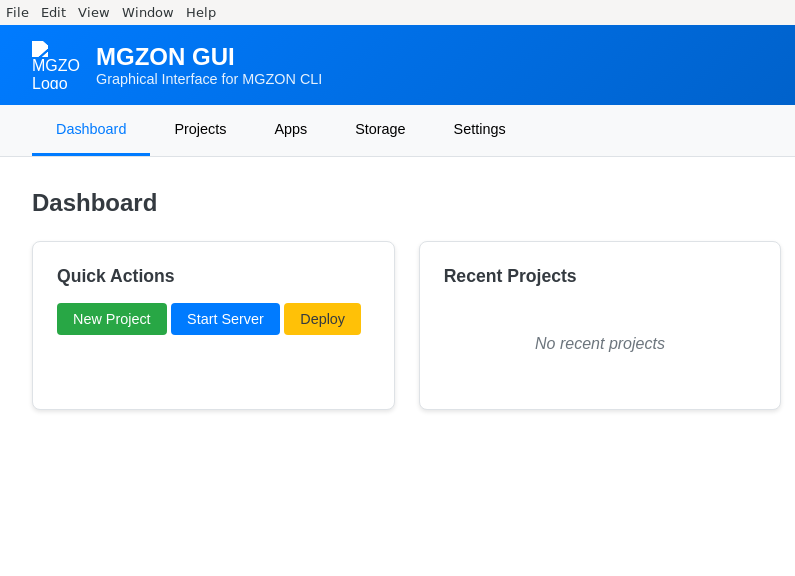 Screenshot of mgzon-cli