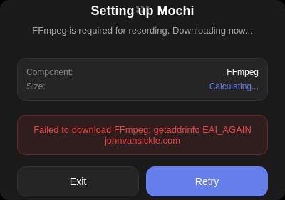 Screenshot of mochi-recorder