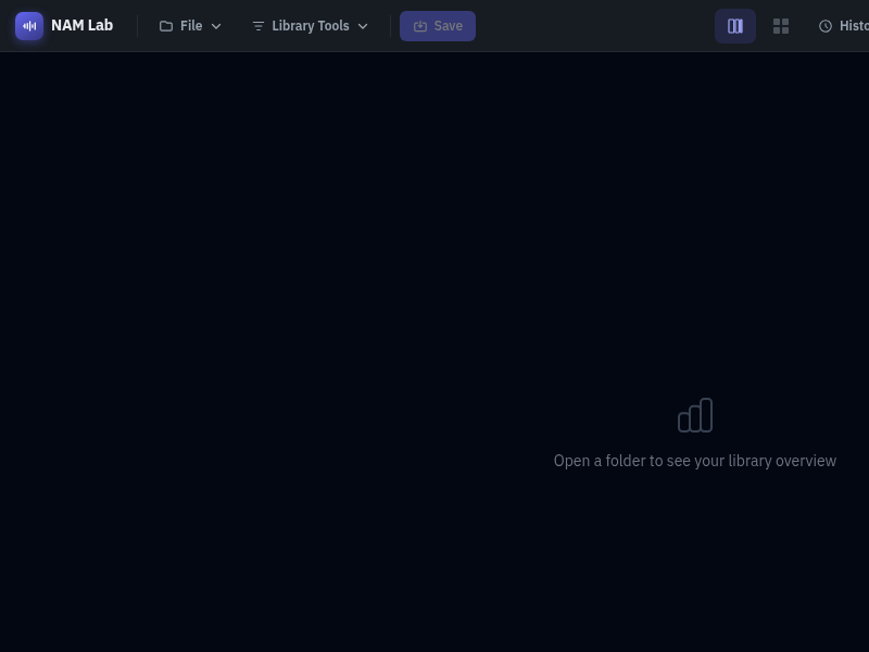 Screenshot of nam-editor