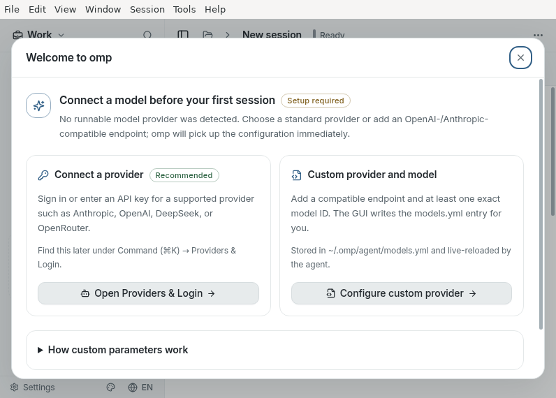 Screenshot of omp_GUI