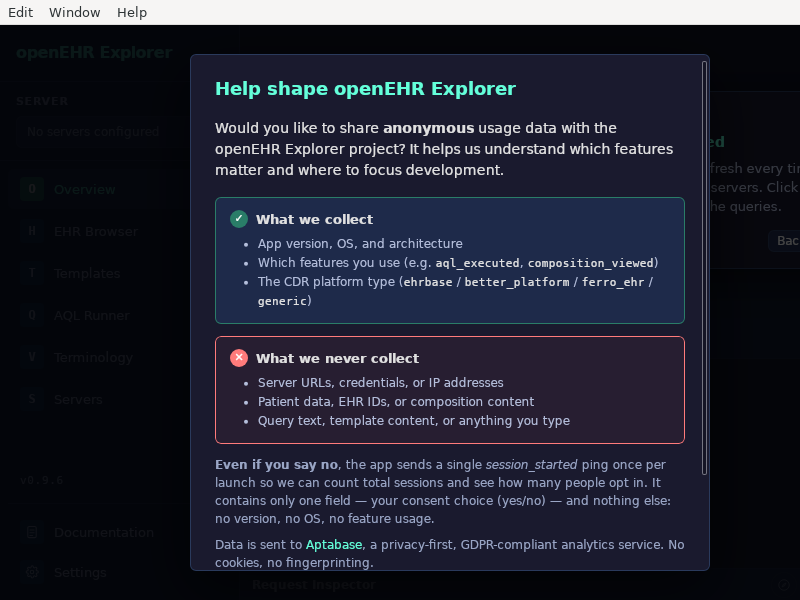 Screenshot of openEHR_Explorer