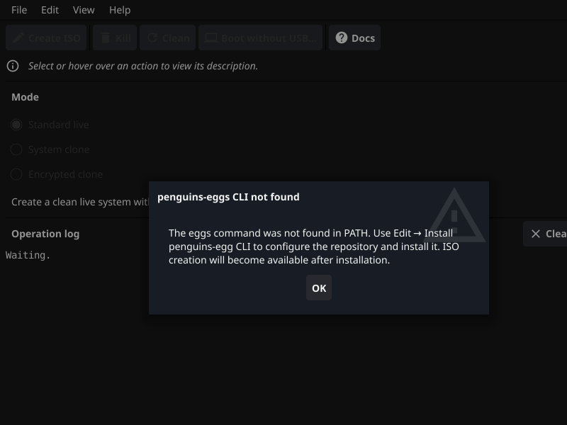 Screenshot of penguins-gui