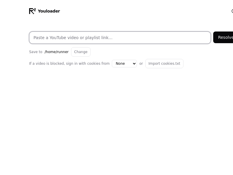 Screenshot of r2-youloader