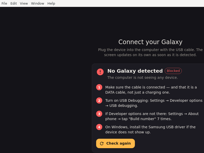 Screenshot of revya-desktop