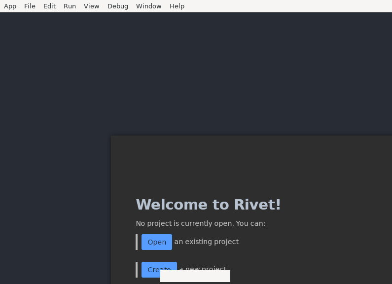 Screenshot of rivet