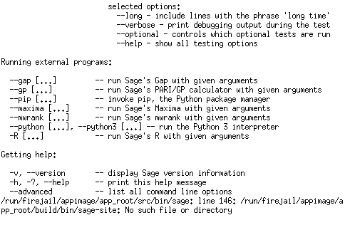 Screenshot of sage_appimage