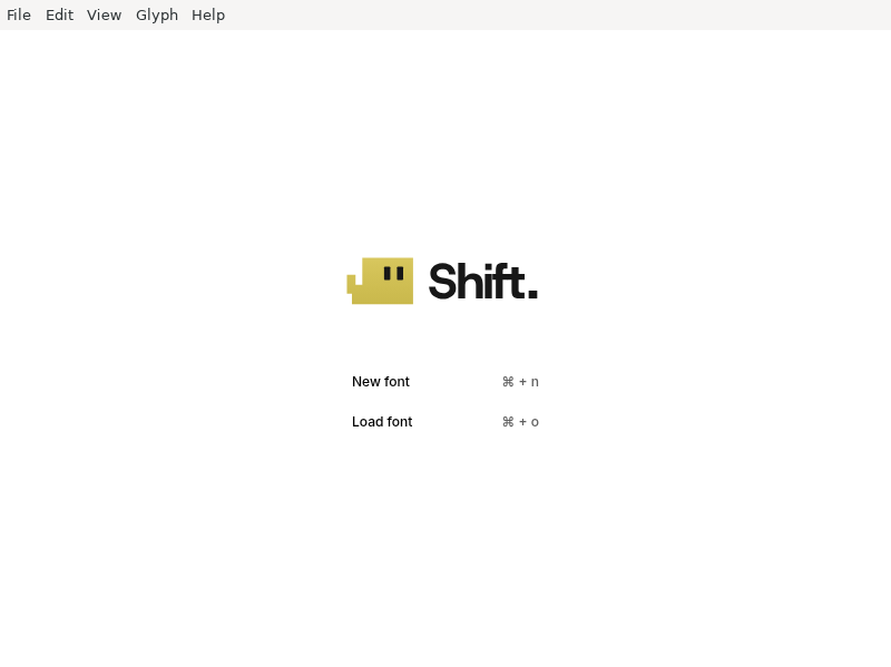 Screenshot of shift
