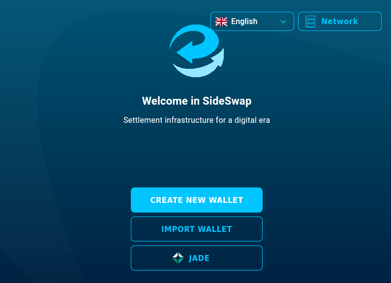 Screenshot of sideswapclient