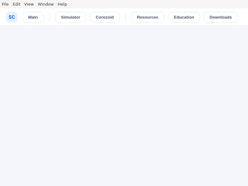 Screenshot of simulator-desktop-releases