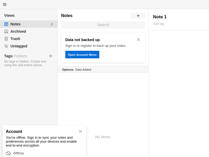 Screenshot of standard-notes