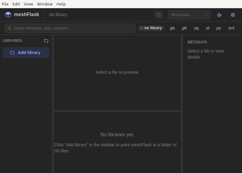 Screenshot of stl-sherpa