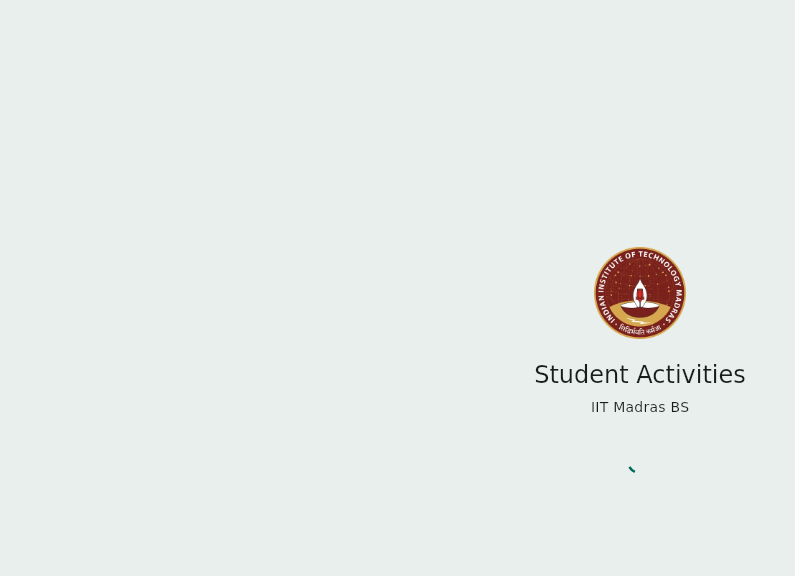 Screenshot of student-activities-app