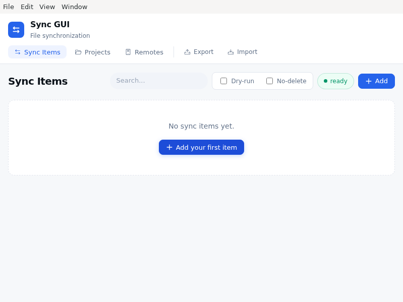 Screenshot of sync-gui-public