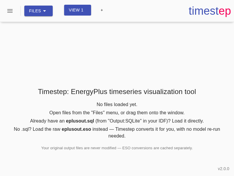 Screenshot of timestep