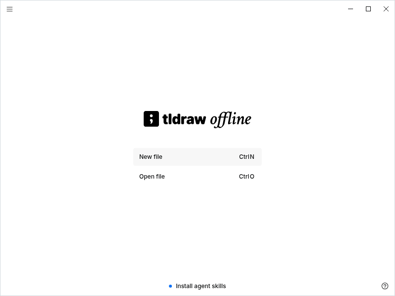 Screenshot of tldraw-offline
