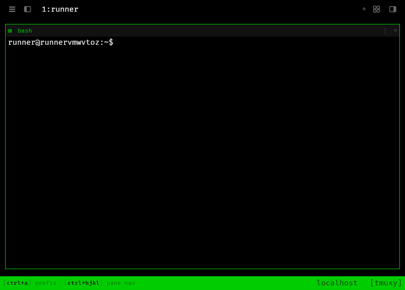 Screenshot of tmuxy