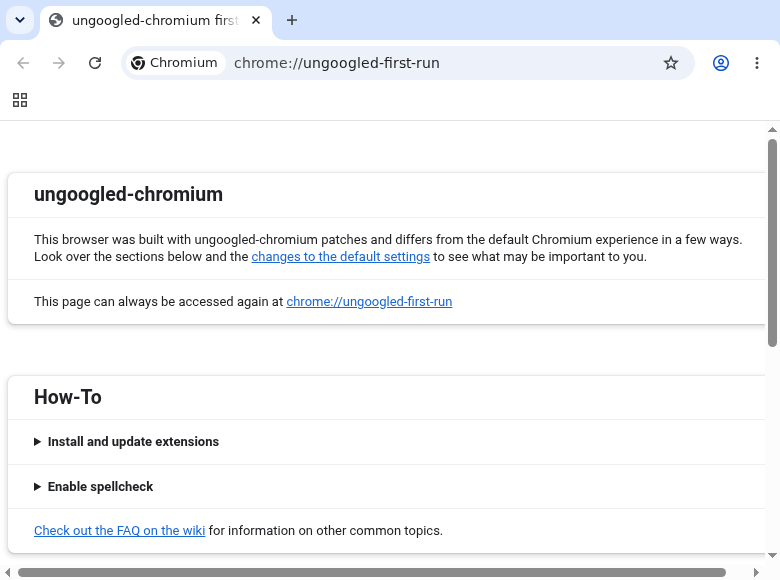 Screenshot of ungoogled-chromium-portable