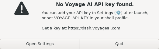 Screenshot of voyageai-cli