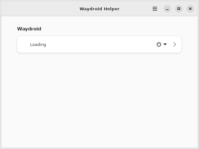 Screenshot of waydroid-helper