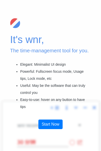 Screenshot of wnr